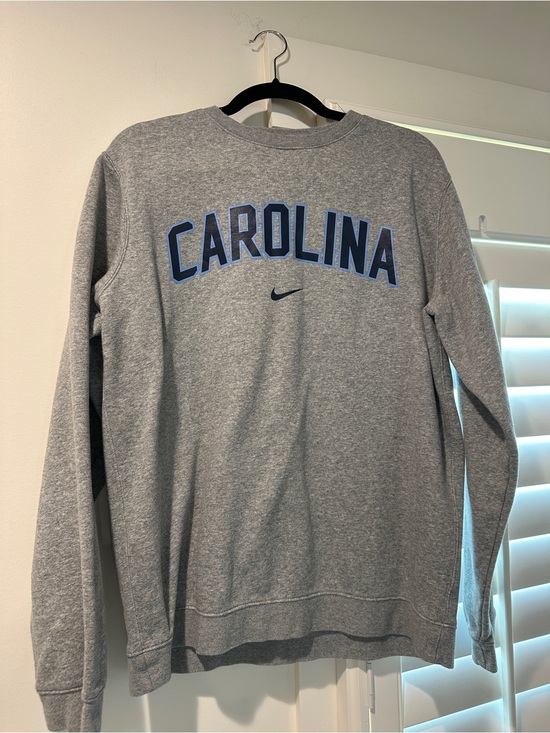 Nike Other - Nike Gray 'Carolina' Crewneck Sweatshirt with Blue Lettering